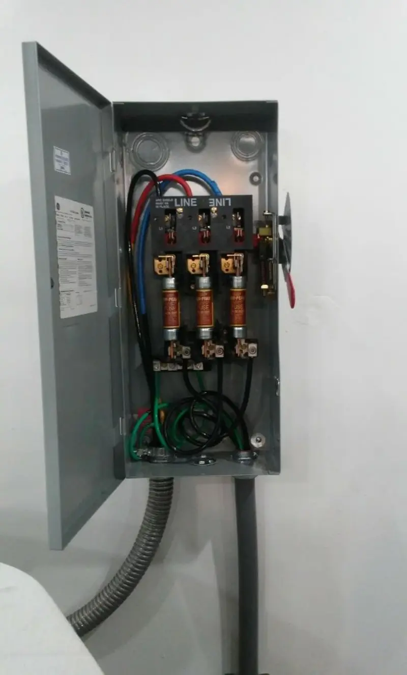Three-phase disconnect switch installed for Electrical Wiring & Rewiring in Croton-on-Hudson